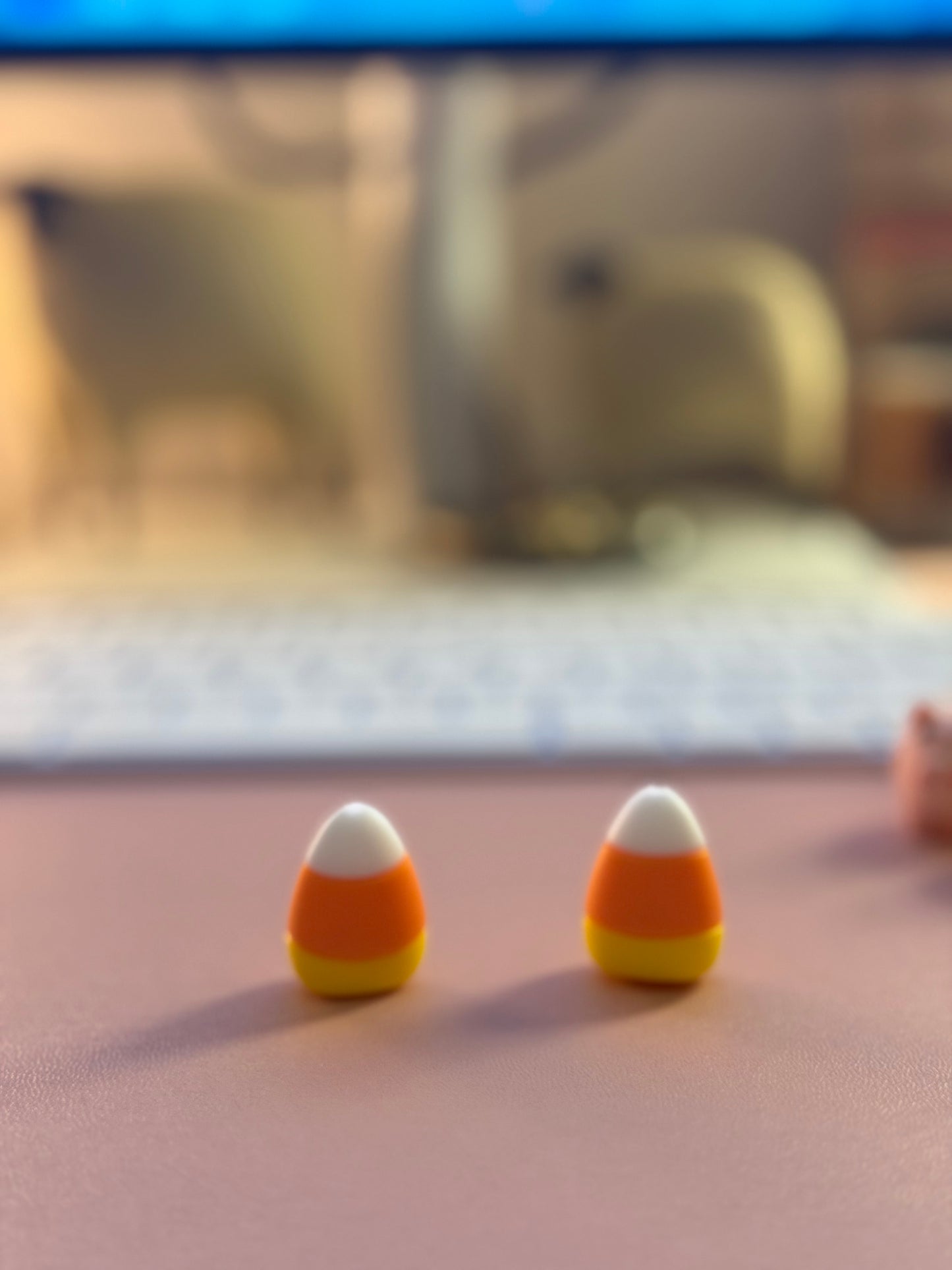 Candy Corn Silicone Needle Toppers