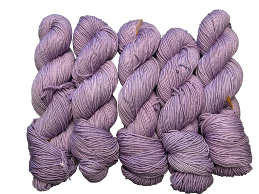 Light purple colored yarn